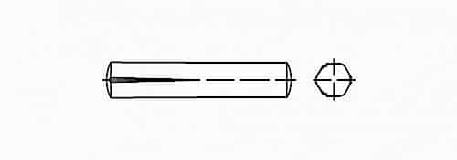 DIN 1472 Kanallı Konik Pim