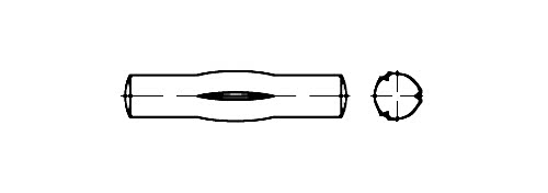 DIN 1475 Kanallı Boğumlu Pim