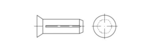 DIN 1477 Havşa Baş Kanallı Pim