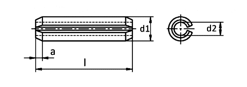 DIN 1481 Yarıklı Pim