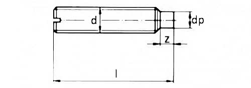 DIN 417 Setskur Vida (Ayar Vidası)