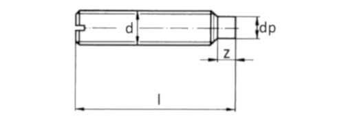 DIN 417Setskur Vida (Ayar Vidası)