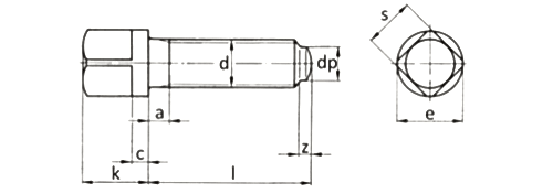 DIN 480 Kare Başlı Civata