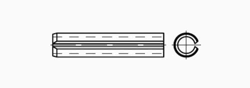 DIN 7346 Yarıklı Pim