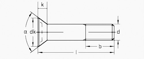 DIN 7969 Havşa Baş Civata