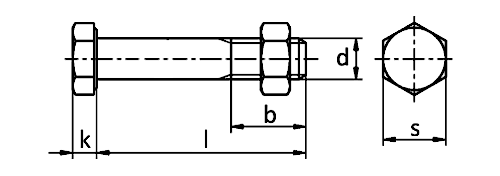 DIN 7990 Altıköşe Çelik Konstrüksiyon Civatası ve Somunu