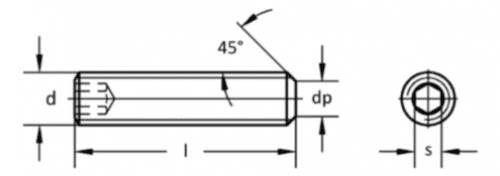DIN 913 Setskur Vida (Ayar Vidası)