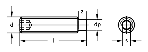 DIN 915 Setskur Vida (Ayar Vidası)