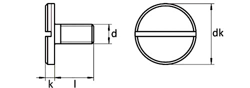 DIN 921Geniş Silindir Başlı Vida